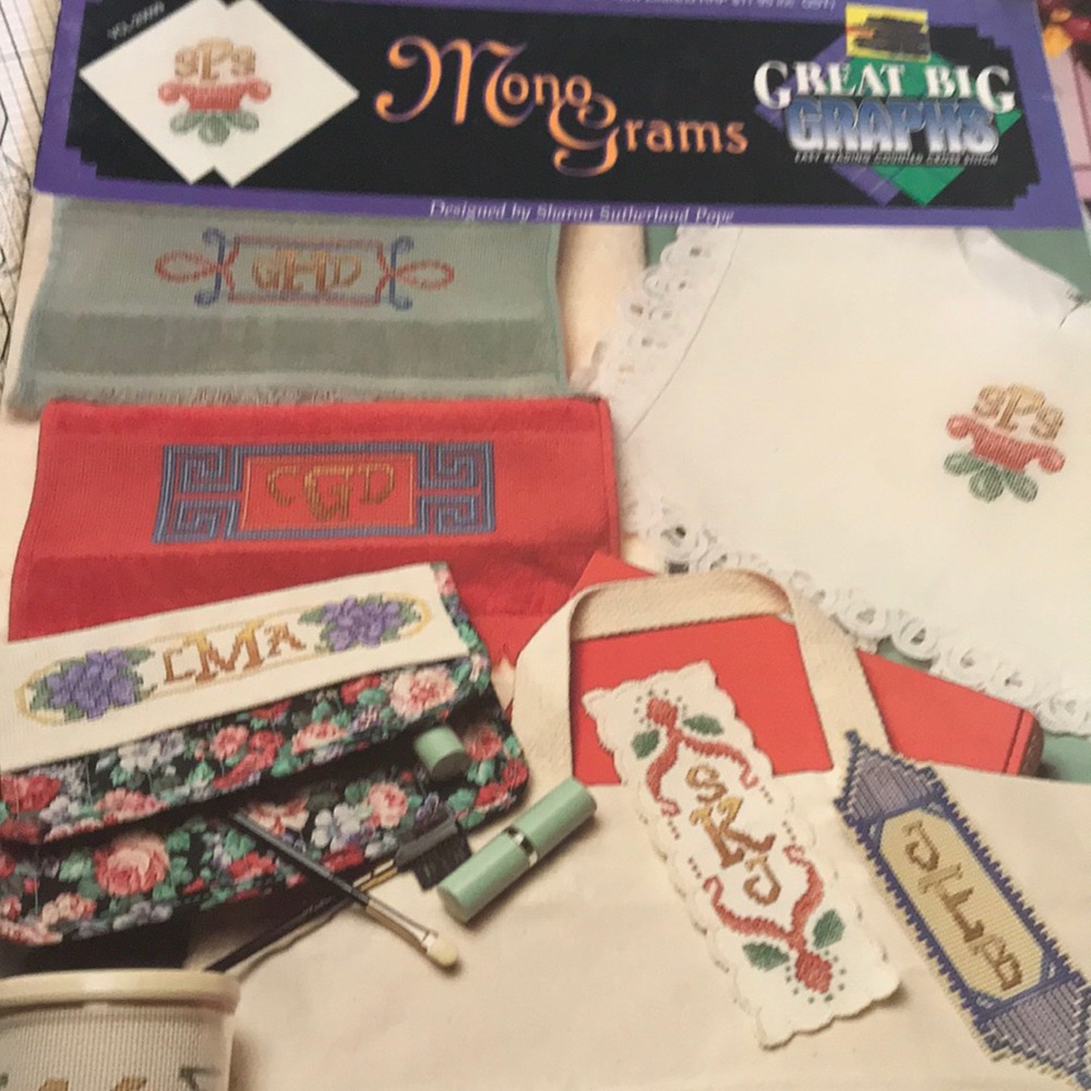 Mono Grams designed by Sharon Pope Leaflet
